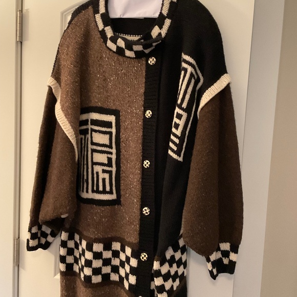 Something Peachey Sweaters - Hand crafted, one of a kind, thick knit Cardigan
